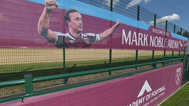 Mark Noble honoured at Chadwell Heath with Mark Noble Arena