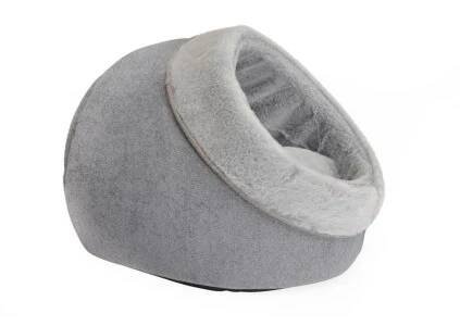 CAMON PELECH IGLU CAT PLYŠ 40x40 cm ŠEDÁ