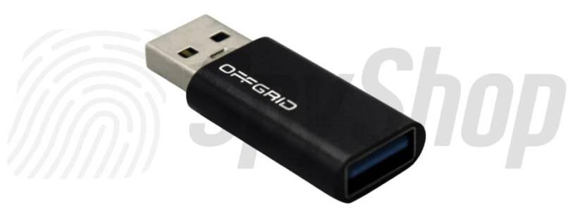 Data blokátor Offgrid USB 3.0 Data Blocker Pro – USB-A, rychlé nabíjení, úplná ochrana dat a soukromí