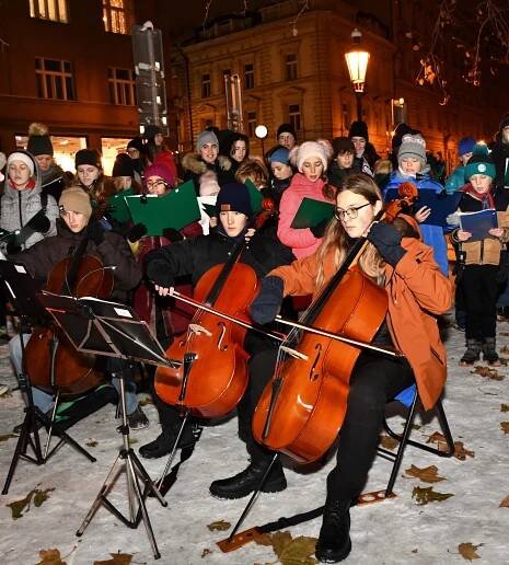 Rozsvícení vánočních stromků na Petrském náměstí a Kozím plácku | Praha 1