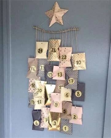 Adventní kalendář Pinterest