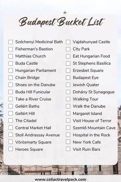 Budapest Bucket List | Budapest travel, Budapest vacation, Hungary travel
