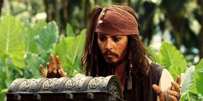 Johnny Depp jako kapitán Jack Sparrow