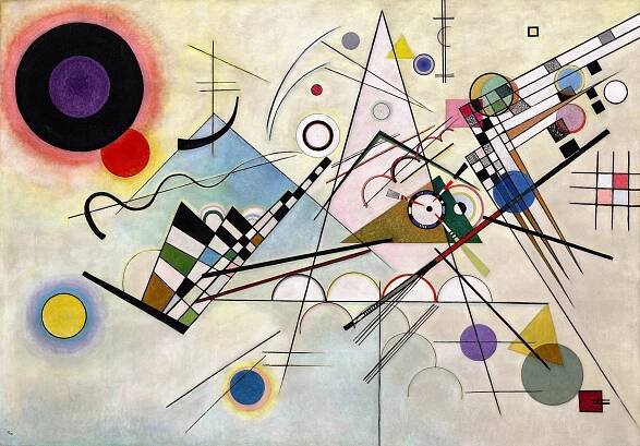 KANDINSKY PLAKÁT do pokoje B1 100x70cm Kompozice_8 moderní umění #559