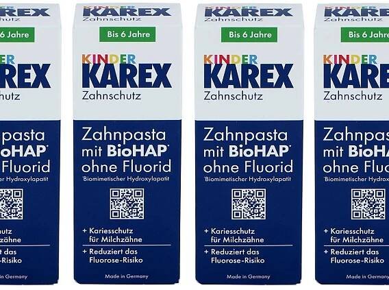 Karex Kinder Zahnpasta mit geänderter Altersempfehlung