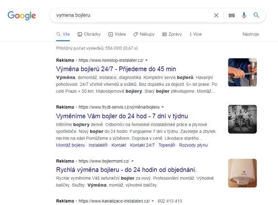 Textová PPC kampaň Google Ads - komplexní tvorba