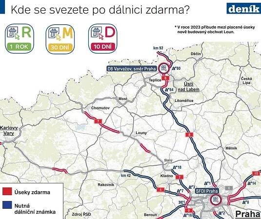 Kde se svezete po dálnici zdarma?