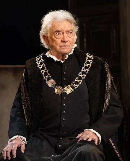 Martin Shaw, 80, has revealed the secret feud he had with his 'arrogant' late co-star Lewis Collins (pictured this year in A Man For All Seasons)