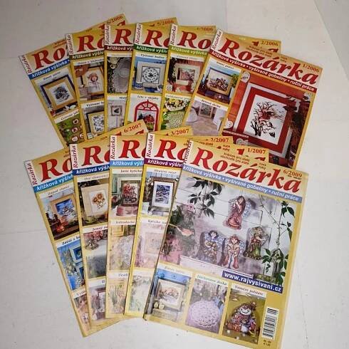 RETRO - ČASOPIS - ROZÁRKA - 11 KS - Starožitnosti a umění