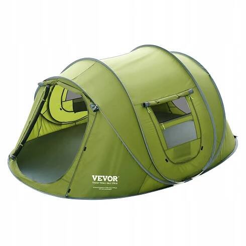 Kempingový stan 9,2x6,6x4,3 ft pro 4 osoby, vodotěsný, venkovní, cestovní