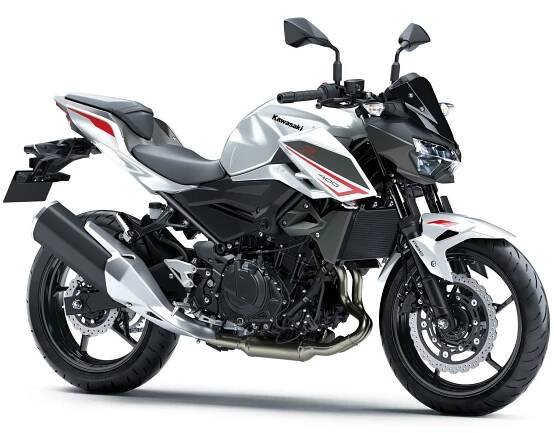 Kawasaki Z400 bílá 2023
