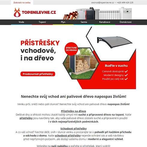 Nenechte svůj vchod ani palivové dřevo napospas živlům!