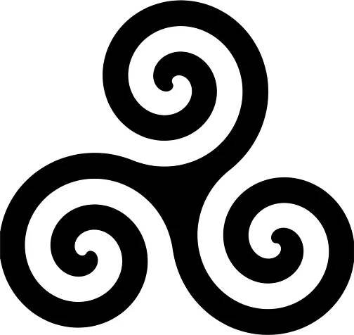 Ikona symbolu Triskelion — Stock obrázek