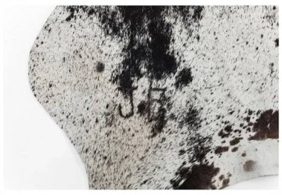 Bílo-hnědý koberec z hovězí kůže Kare Design Hide, 190 x 150 cm