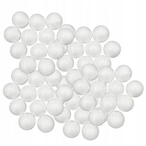 POLYSTYRENOVÉ KOULE 2,5–3 cm 60ks LOVEART vánoční baňky DIY ozdobná koule