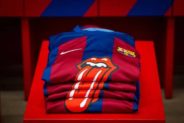 Spotify and FC Barcelona Team Up With The Rolling Stones on a Special El Clásico Shirt, Merchandise Collection, and Matchday