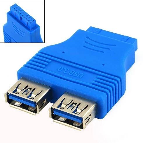 NOVÁ USB 3.0 rozdvojka / redukce do 20 pin headeru základní desky