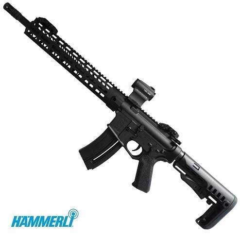 Samonabíjecí malorážka Hämmerli TAC R1 INT 22LR HV + kolimátor HS503CU, černá, 10 nábojů