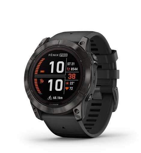 Garmin Fenix 7X PRO Sapphire Solar TitaniumGrayDLC/Black silicone band | KOBRAS RUNLAB s.r.o.
