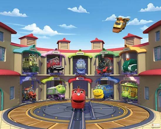 3D tapeta Chuggington