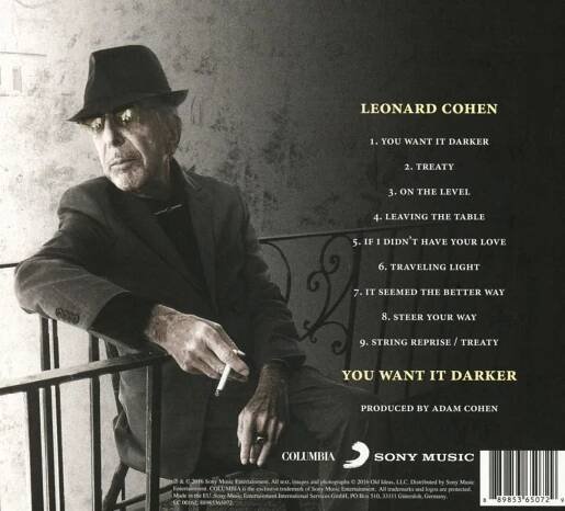 Leonard Cohen: You Want It Darker (CD)
