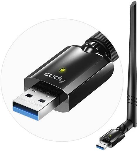 CUDY AC1300 High Gain USB Wi-Fi Adapter