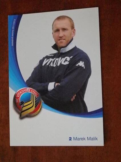 Marek Malík Vítkovice Klubová pohlednice  - Hokejové karty