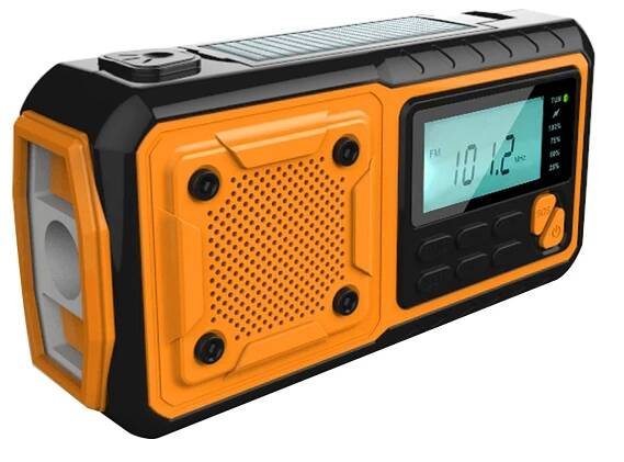 Emergency Weather Radio Outdoor Solar Hand Crank Radio Flashlight Reading Lamp SOS Alarm