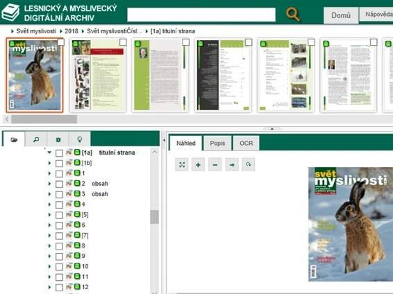 Digitální archiv Světa myslivosti aktualizován o ročník 2018