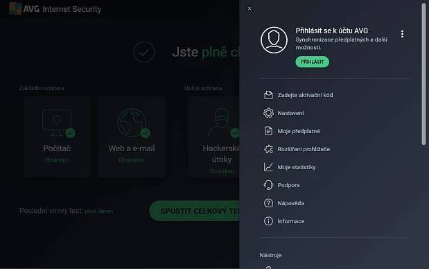 AVG Internet Security: Z bezpečnostního pohledu určitě chybu neuděláte