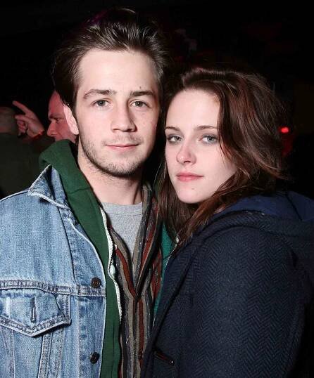 Michael Angarano and Kristen Stewart attend the Motorola Late Night Lounge on January 19, 2008