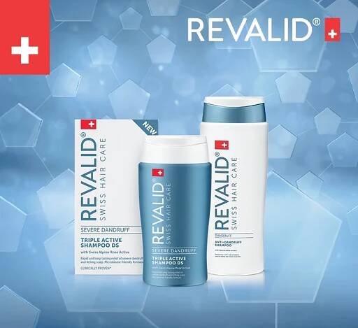 Revalid Antidruff. Sklony k tvorbě lupů? Až o 99 % méně lupů po 4 týdnech.*