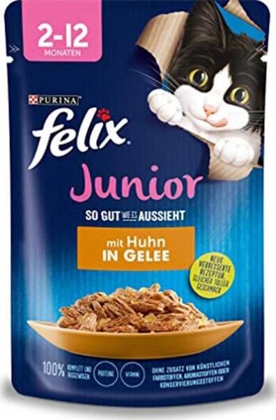 Purina Felix Fantastic Junior kapsička kuře v želé