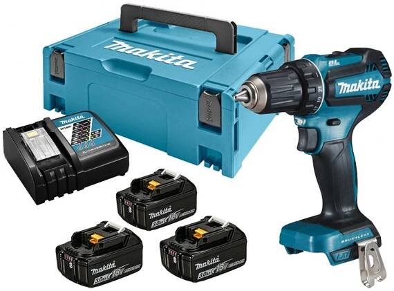 Makita aku šroubovák DDF485RFJ 2x 3,0 Ah / MAKPAC