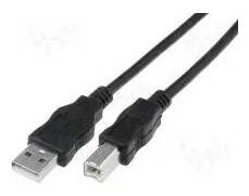 Kabel Kabel USB 2.0 USB A vidlice, USB B vidlice niklovaný 1,8m