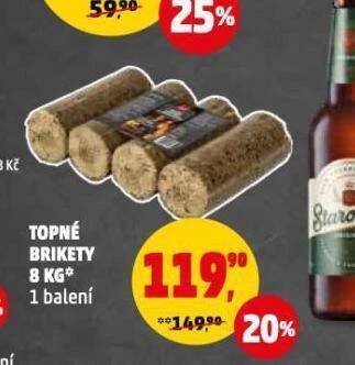 Penny Market Topné brikety nabídka