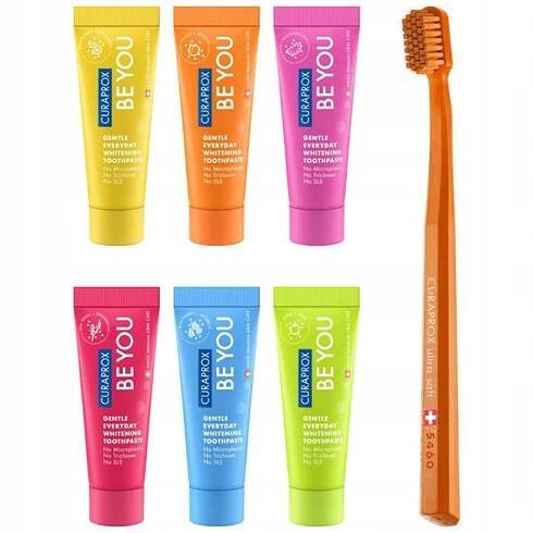 Sada mini past CURAPROX BE YOU 6x10 ml + Kartáček 5460 Ultra Soft