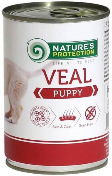 Nature's Protection konzerva Puppy Veal 400 g