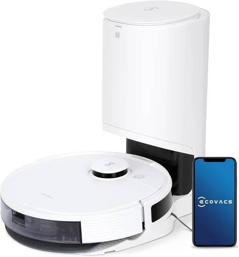 Obrázek produktu pro ECOVACS DEEBOT N8+, DLN26, (ČLÁNEK MÁ RŮZNÉ TYPY POUŽITÍ) Robotický vysavač s funkcí mopování 2300Pa (2,5L sací stanice, dToF laserová navigace, detekce koberců, plán úklidu místnosti, mapování více podlah) na tvrdé podlahy s chlupy domácích mazlíčků