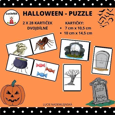 HALLOWEEN - PUZZLE | Inspirace (nejen) do školky