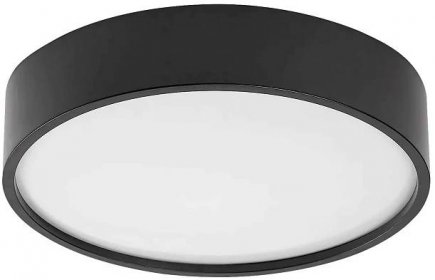 RABALUX Venkovní stropní LED světlo s čidlem LARCIA, 19W, denní bílá, 28,5cm, kulaté, černé 0075011