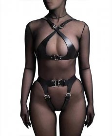 Sex Products Slim Bundle Leather Bondage Clothes Sexy Tube Top Sexy Clothes Sex Toys