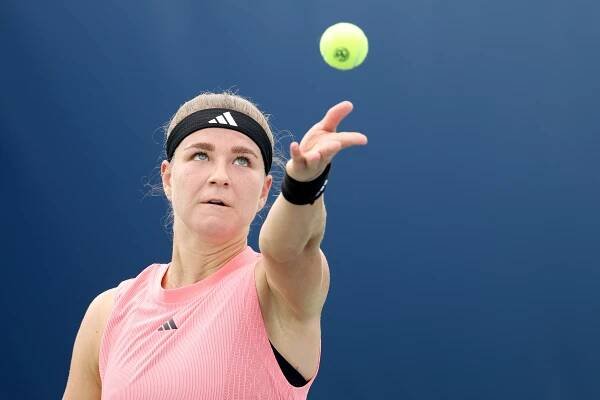 Tenis, WTA, Karolína Muchová během turnaje v Cincinnati, Ohio, USA