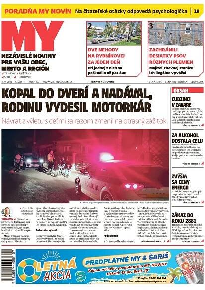 Kopal im do dverí a nadával, čítajte MY Trnavské noviny - SME | MY Trnava