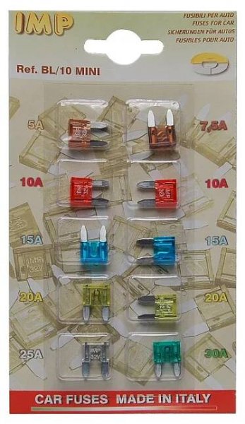 Sada mini nožových pojistek | aunika.com