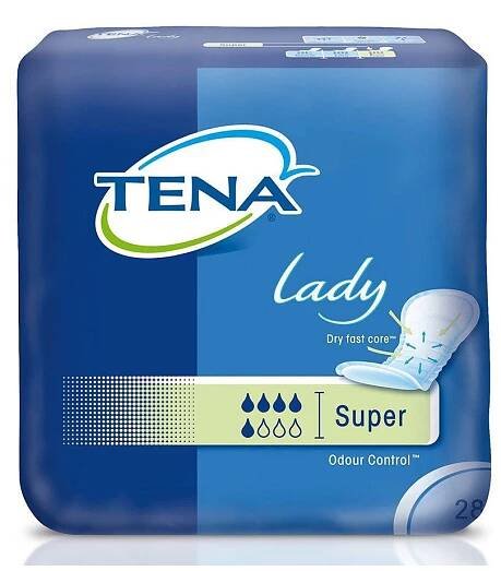 Tena Lady Super (28 Stück) bei mittlerer bis stärkerer Blasenschwäche