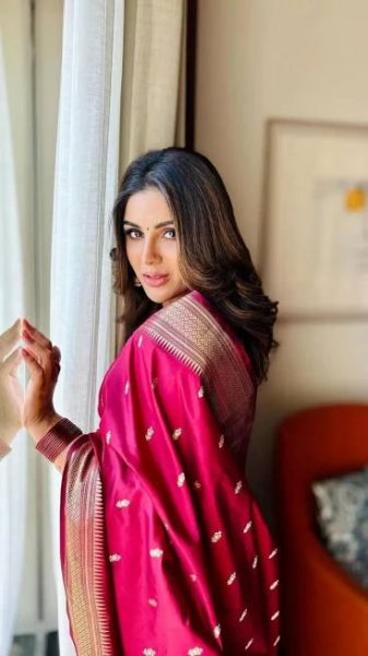 Samyuktha's Stunning Elegance: Mesmerizing in Ethereal Saree Styles