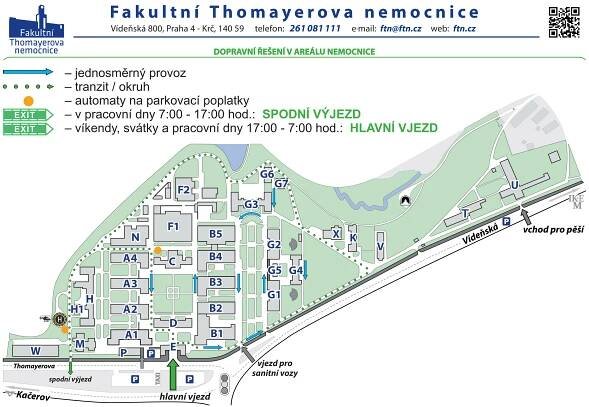 Doprava autem | Fakultní Thomayerova nemocnice