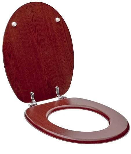 WC prkénko Glacera MDF Mahagon 2077