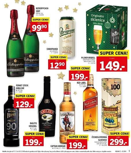 Pivo Pilsner Urquell - dárkové balení v akci Lidl od 17.12.2018